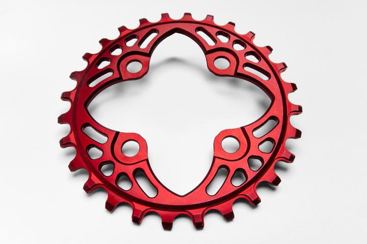 Produktbild AbsoluteBLACK aBLACK MTB Round 104/64 BCD chainring N/W RED ROT (34)