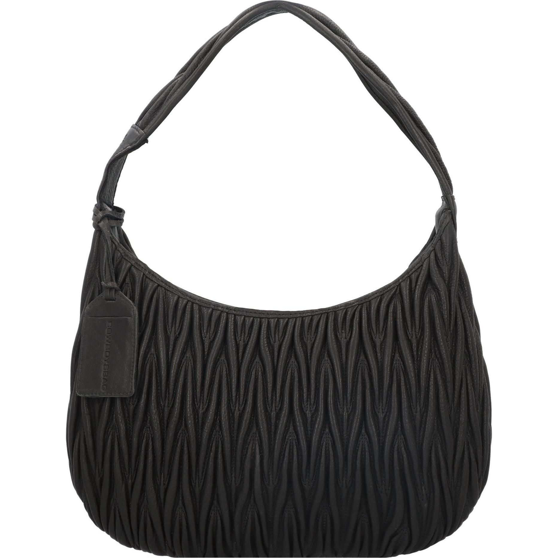 Cowboysbag, Handtasche, Oregon Schultertasche Leder 34 cm, Schwarz