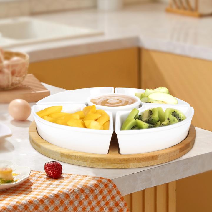Produktbild Cheffinger 4er Set Schalen Bambusboden Snack