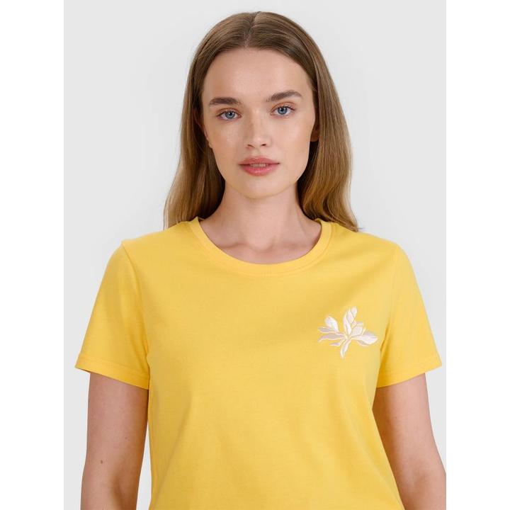 4F Damen-T-Shirt mit regulärem Aufdruck (S)