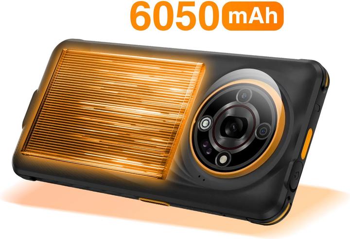 Actual product image Myphone MOVIL SMARTPHONE HAMMER IRON 6 5G 8/256GB ORANGE (256 GB, Black, Orange, 6.50", Dual SIM, 5G)