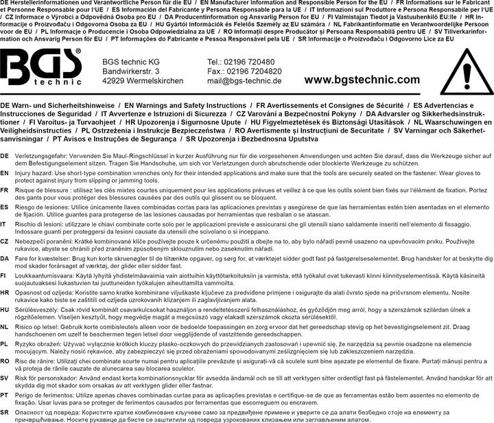 Actual product image BGS Combination Spanner extra short 18 mm (18 mm)