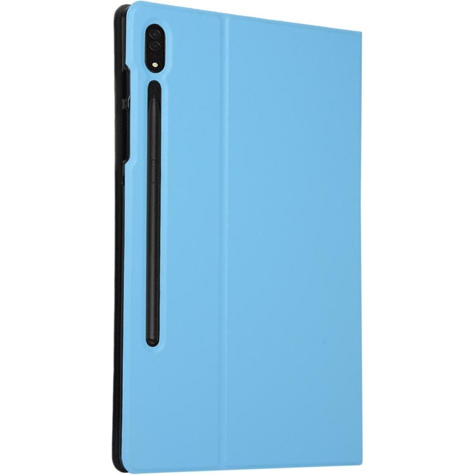 Thumbnail - Cover-Discount Galaxy Tab S8 Ultra - Tri-fold Smart Case hellblau (Galaxy Tab S8 Ultra), Tablet Hülle, Blau
