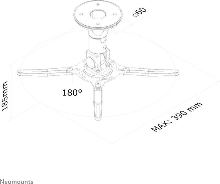 Produktbild Neomounts Deckenhalterung Beamer C-50 (Decke)