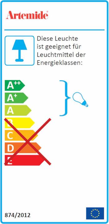 Label énergétique Artemide Gople (E27)