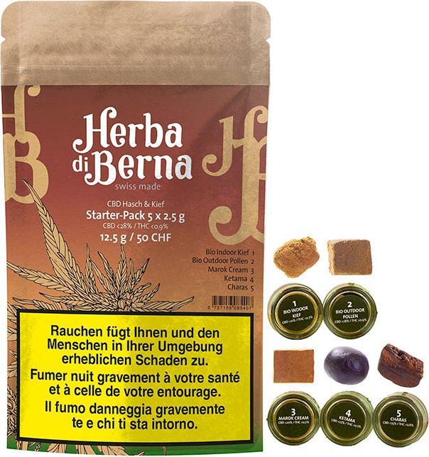Produktbild Herba di Berna CBD Hasch Starter Pack (12.50 g)