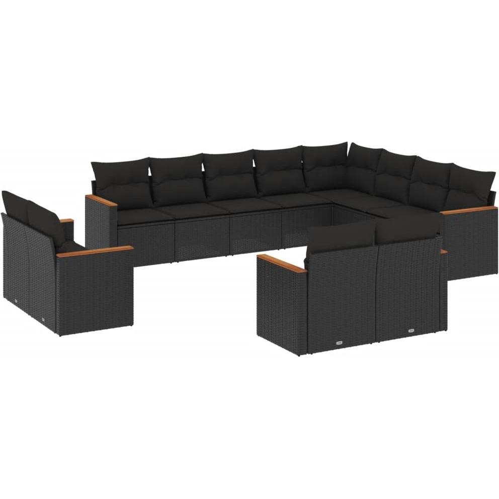 VidaXL, Gartenlounge, 10-tlg. Garten-Lounge-Set mit Kissen