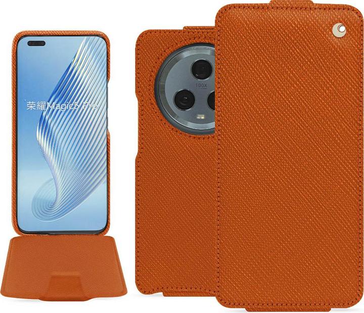 Productafbeelding Noreve Verticaal lederen omhulsel (Honor Magic5 Pro)