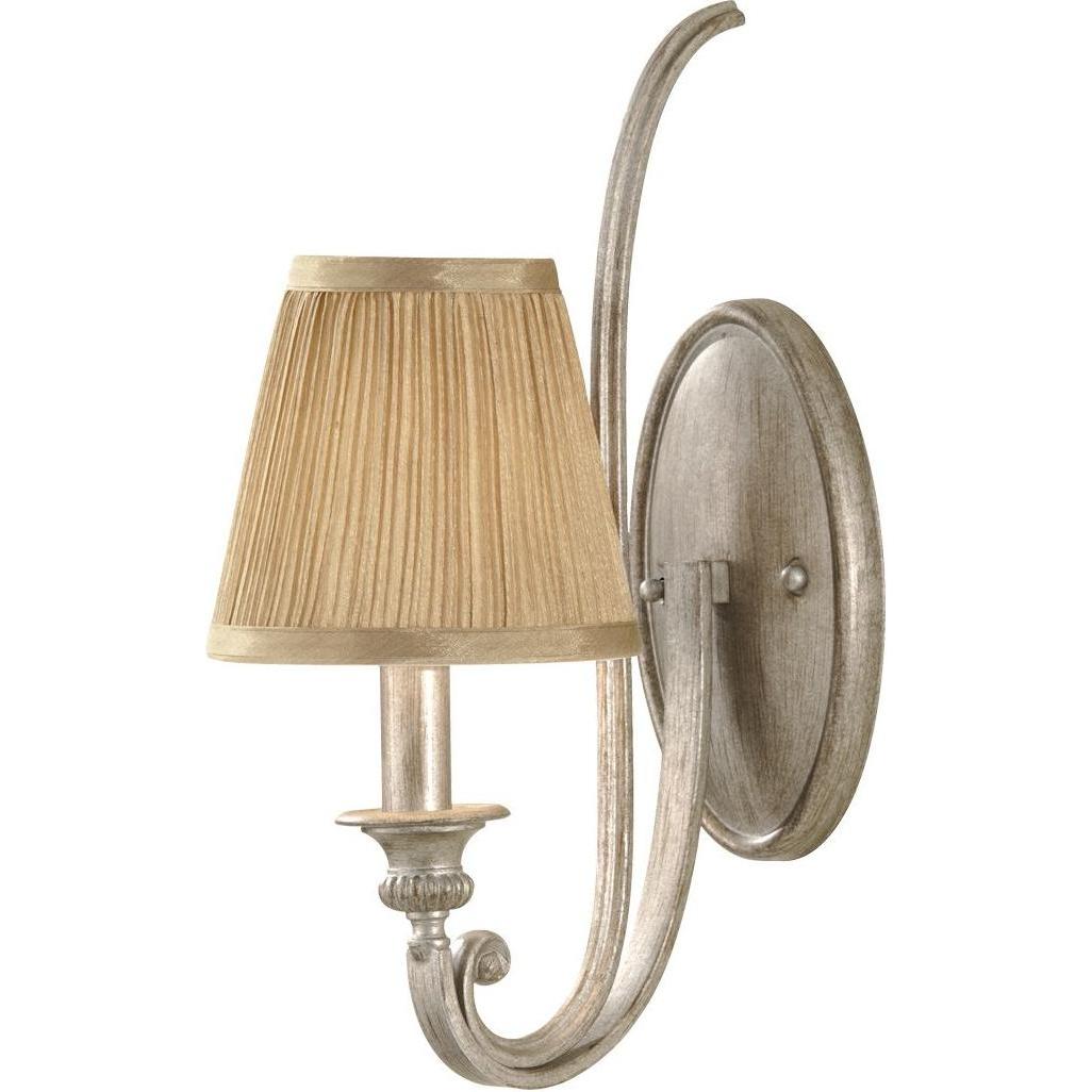 Elstead Lighting Argento Applique + Plafoniera, Lampada Da Parete Abbey E14 Sabbia (E14)