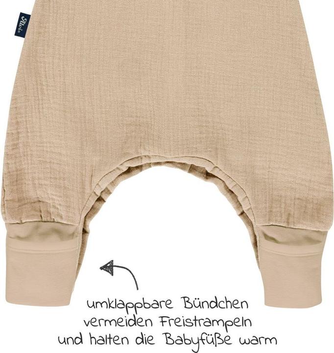 Produktbild Alvi Schlafsäcke Sommer-Schlafsack mit Füssen Musselin / Sleep-Overall (90 cm, 0.5 TOG, Sommer)