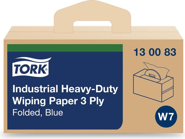 Actual product image Tork Extra Strong Industrial Paper Wipes W7 (200 x)