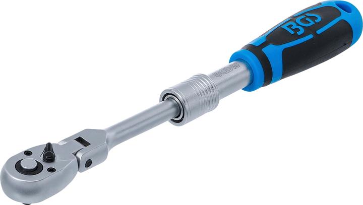 Immagine prodotto BGS Cricchetto reversibile, estensibile, angolato | Uscita quadrata esterna 6,3 mm (1/4") | 210 - 250 mm (1/4")