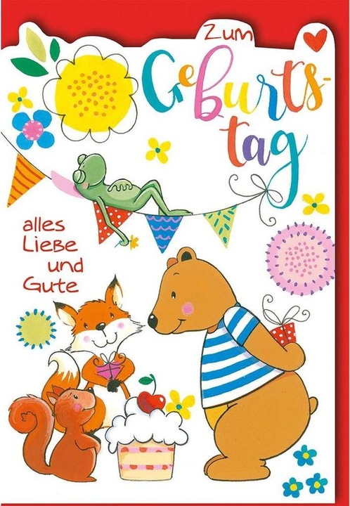 Image du produit Braun + Company Carte de voeux d'anniversaire pour enfant 11.5 x17 cm, enveloppe incluse (1 pcs)