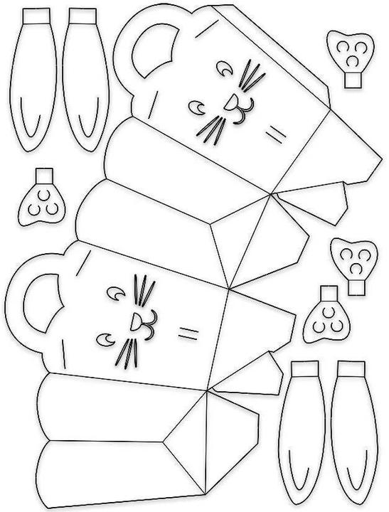 Image du produit Ursus Ensemble de panier de Pâques lapin (5 x, 0,5 x 25,5 x 33,5 cm)