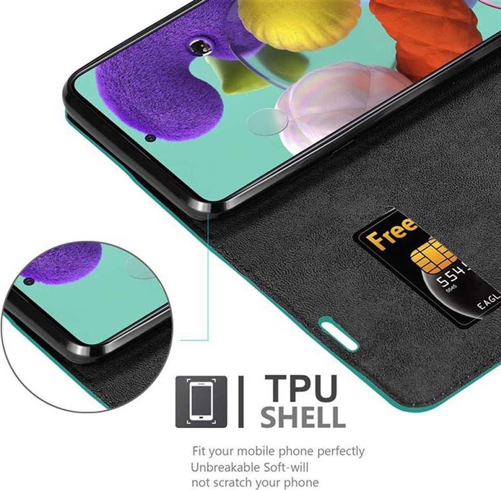 Produktbild Cadorabo Book Invisible Magnet Cover (Samsung Galaxy M40s)
