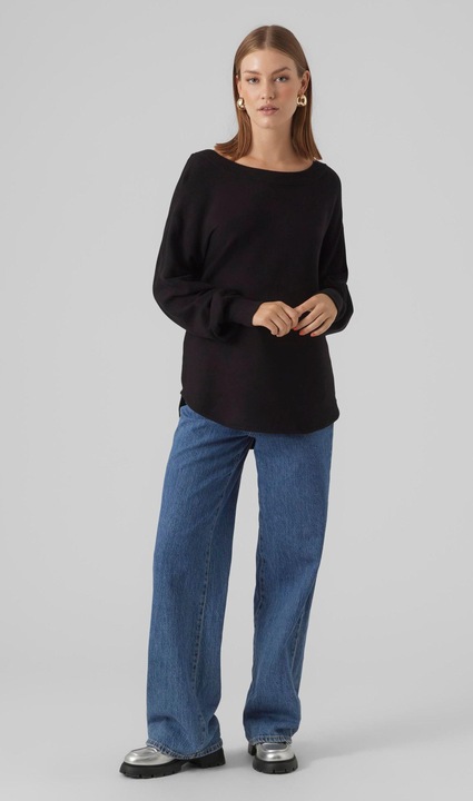 Actual product image Vero Moda VMNANCY LS BOATNECK PULLOVER GA EXC Knitted jumper (S)