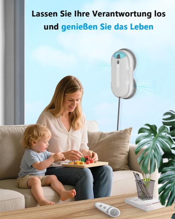 Produktbild Hixzap Fensterputzroboter mit Ultraschall-Wasserstrahl