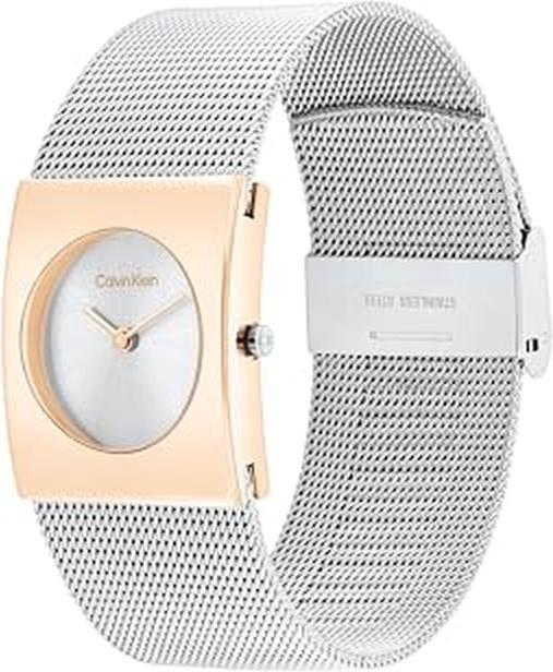 Calvin Klein Orologio analogico al quarzo con cinturino a maglia e