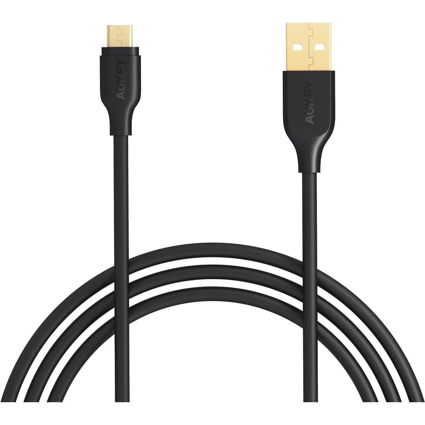 Aukey Micro USB Gold (1 m, USB 2.0), USB Kabel