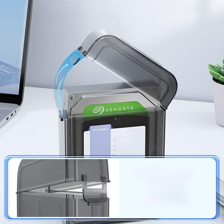 Actual product image Orico Car accessories PPH-25 protective case 2.5" disk box - semi-transparent, gray