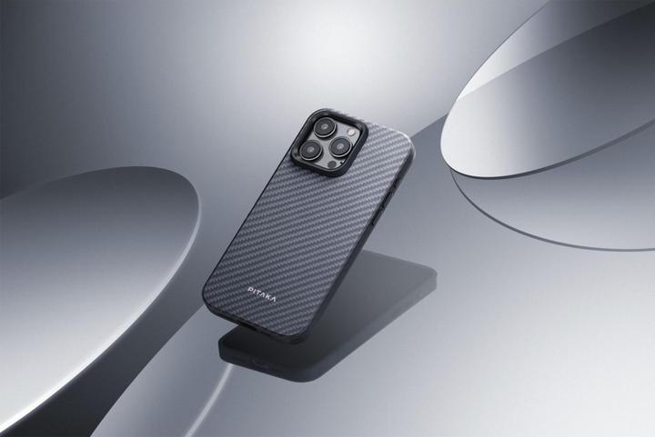 Immagine prodotto Pitaka Custodia MagEZ Pro per iP 15 Pro Max (Nero/Grigio Twill) 1500D (Apple iPhone 15 Plus)