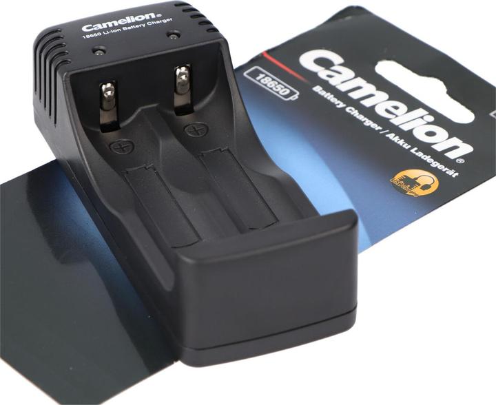 Actual product image Camelion Charger including Micro USB charging cable suitable for 1 or 2 Li-ion battery 18650s (Chargers without battery)