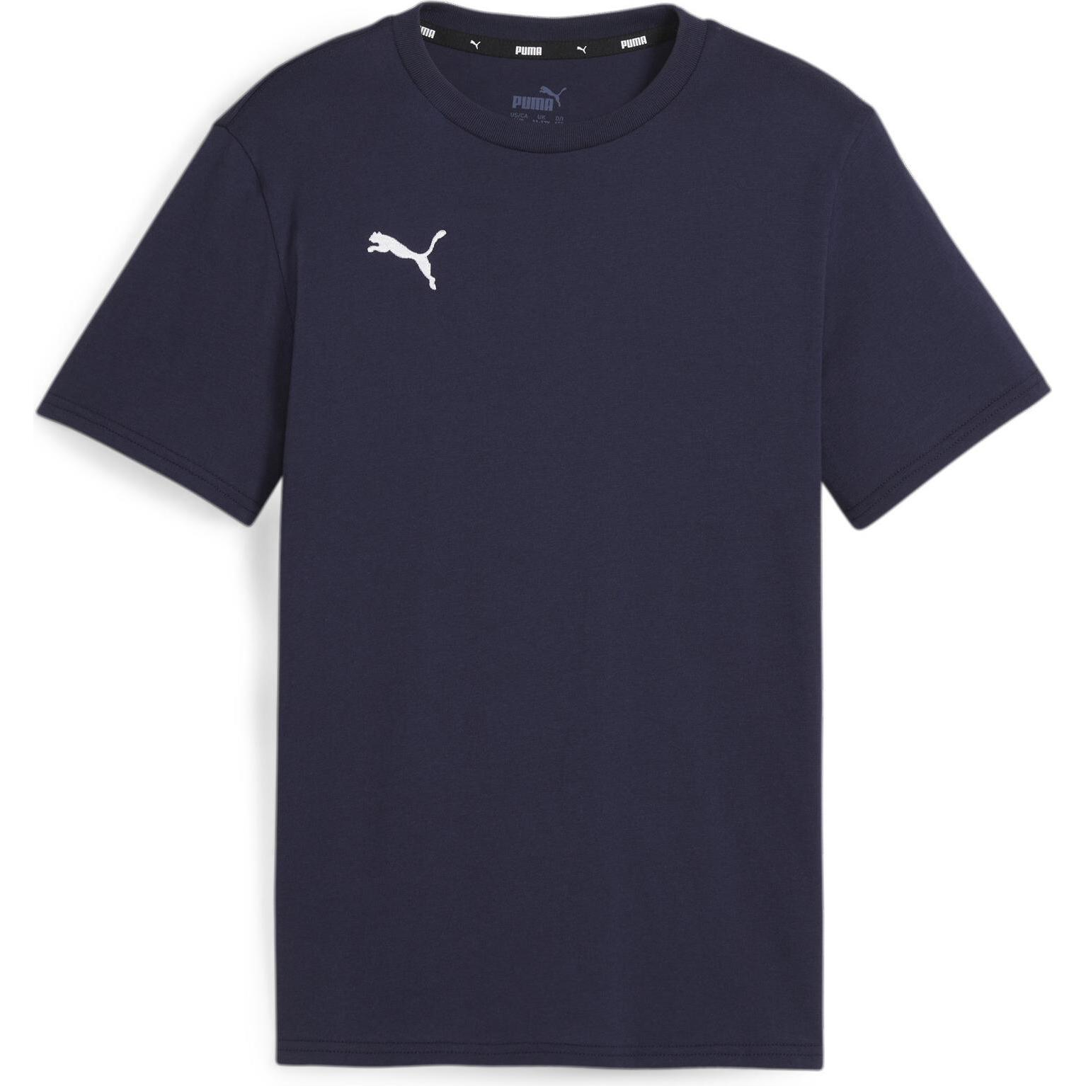 Puma, Jungen, Sportshirt, teamGOAL Casuals Tee Jr (140), Blau, 140