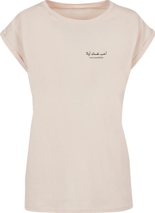 Produktbild Merchcode Ladies Love Yourself First Extended Shoulder Tee - 113403 (M)
