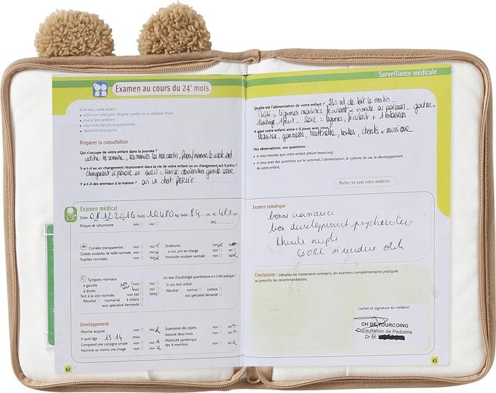 Immagine prodotto Vertbaudet Schutzhülle für das Vorsorgeheft BÄR, Teddyfleece