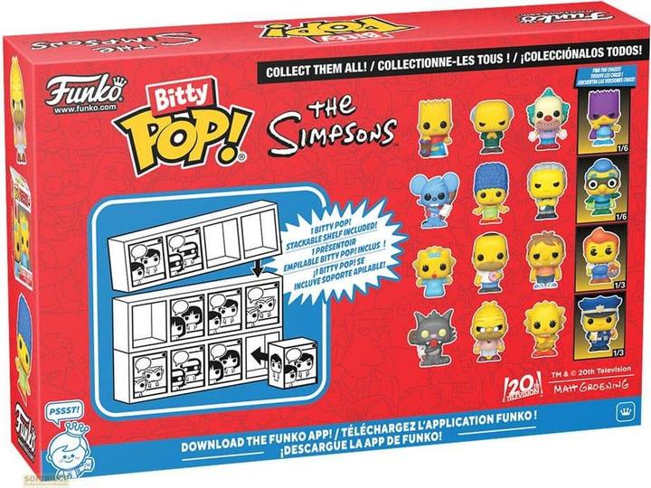 Actual product image Funko Bitty POP! 4 Pack The Simpsons: Scratchy