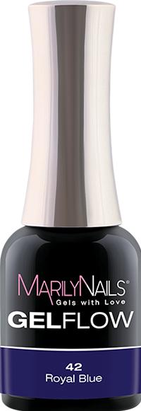 Actual product image Marily Nails GELFLOW - 42 Royal Blue (42 Royal Blue, Gel-Effect Nail Polish)