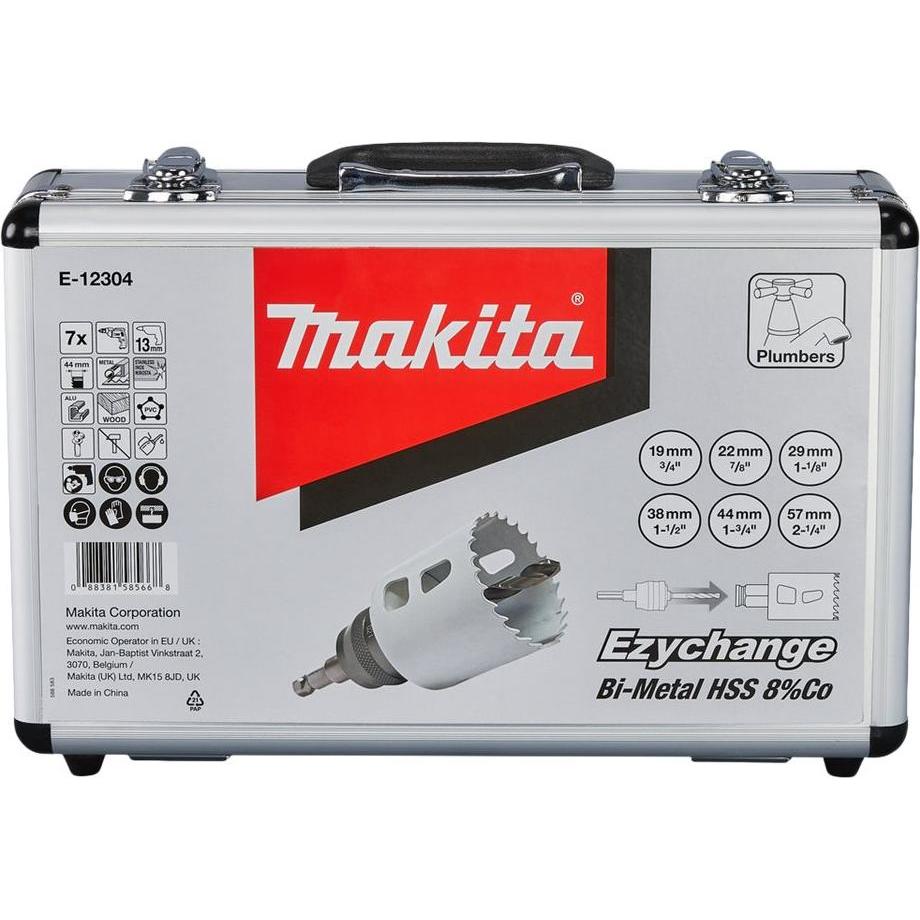 Thumbnail - Makita, Lochsäge, E-12304 EZYCHANGE-BIM-Set Installateur (38 Millimeter, 29 Millimeter, 57 Millimeter, 19 Millimeter, 22...