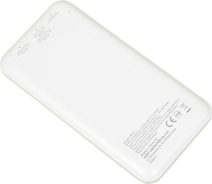Productafbeelding iBox Power Bank PB10 10000mAh (10000 mAh, 20 W, 37 Wh)