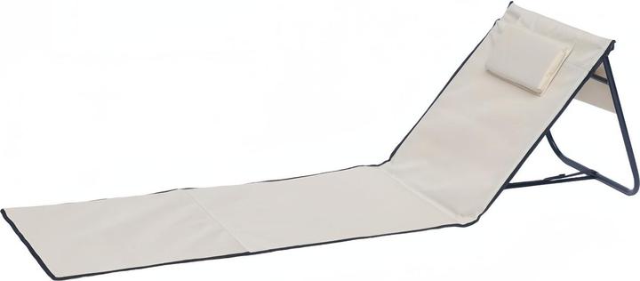 Actual product image Mojawo Strandliege Strandmatte Rückenlehne Kissen faltbar L152xB51xH41cm (152 cm)
