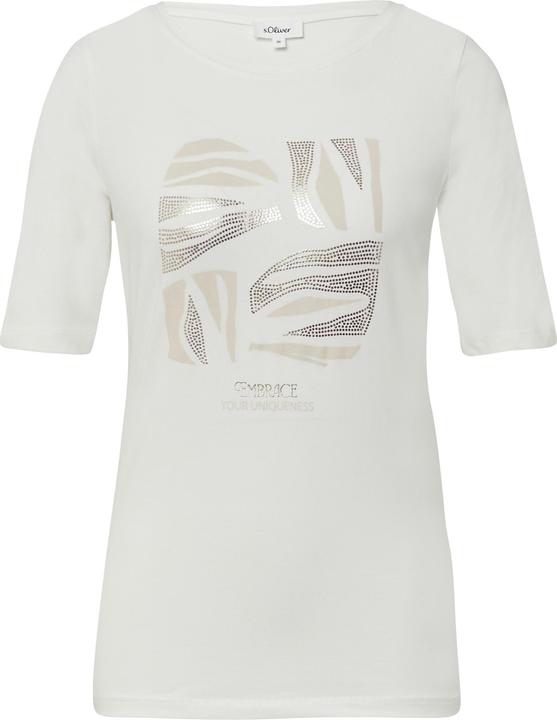 Produktbild S.Oliver T-Shirt Jersey-T-Shirt im Slim Fit mit Frontprint (40)