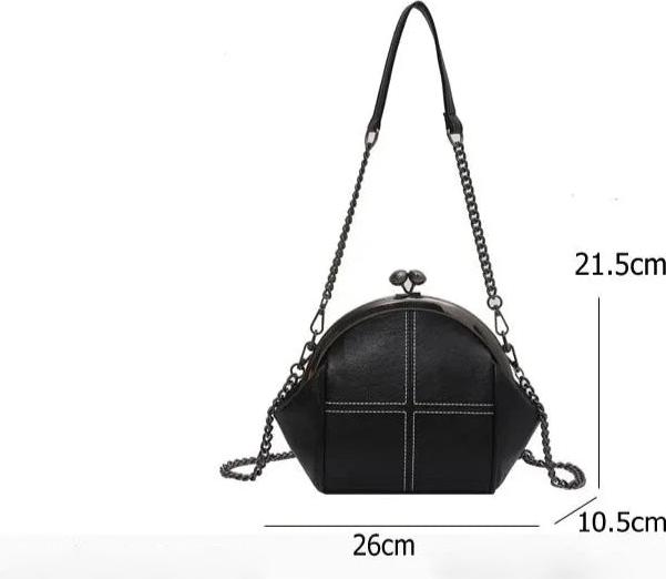 Produktbild Only-Bags.Store Kette Design Umhängetasche Hohe Qualität PU Leder Messenger Taschen Solid Farbe Designer Geldbörse