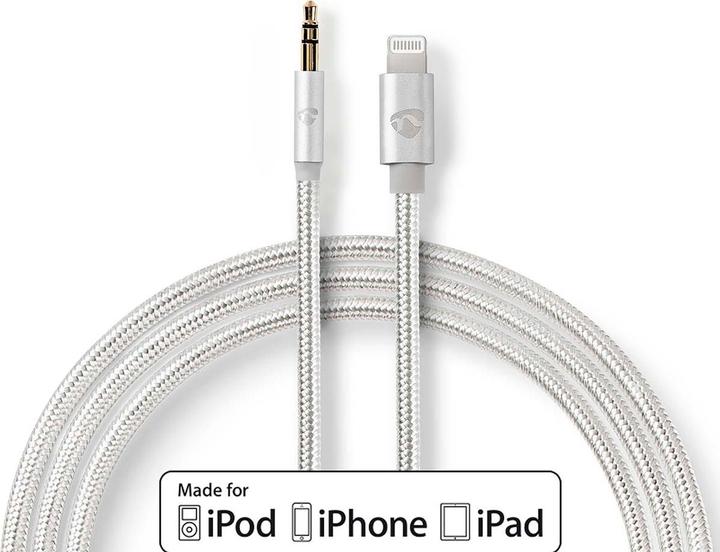 Actual product image Nedis Jack 3.5mm -> Apple Lightning Apple certified (1 m)