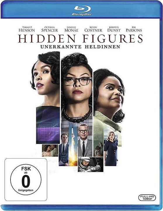 Produktbild Hidden Figures - Unerkannte Heldinnen (Blu-ray, 2016, Deutsch, Englisch)
