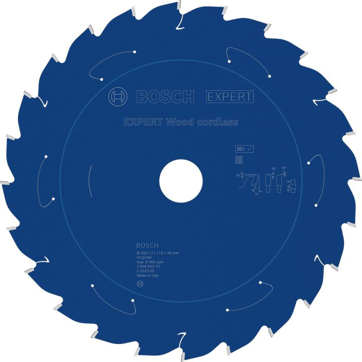 Productafbeelding Bosch Professional Zubehör EXPERT Wood Kreissägeblatt, 250x30 mm, T24
