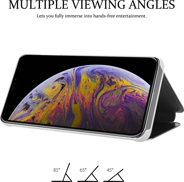 Actual product image Cadorabo Book Smart View Mirror Cover (Apple iPhone XS Max)