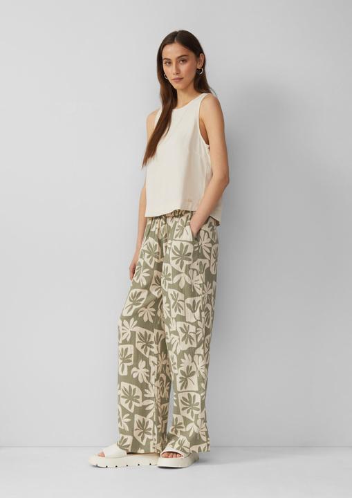 Immagine prodotto S.Oliver Hose Wide-Leg-Hose aus Musselin (Banda radio 38 (2600 MHz))
