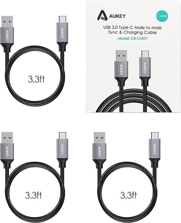 Image du produit Aukey USB A– USB C (1 m, USB 3.0)