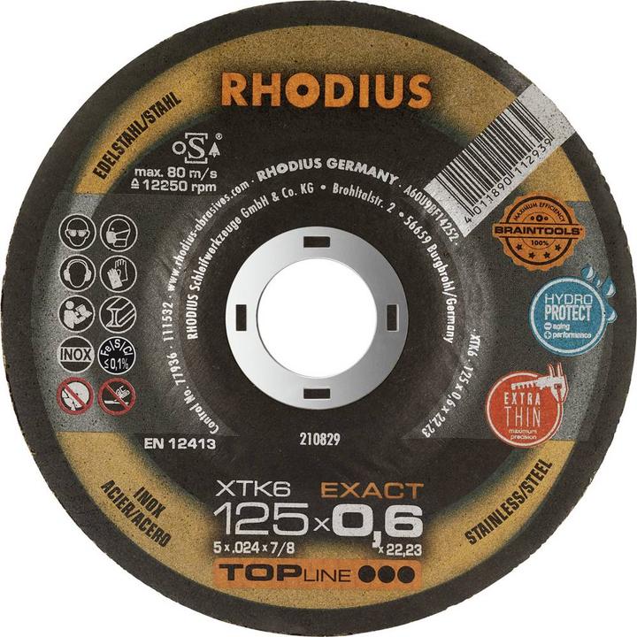 Produktbild Rhodius Trennscheiben Ø125mm x 0,6mm XTK6 10er Pack