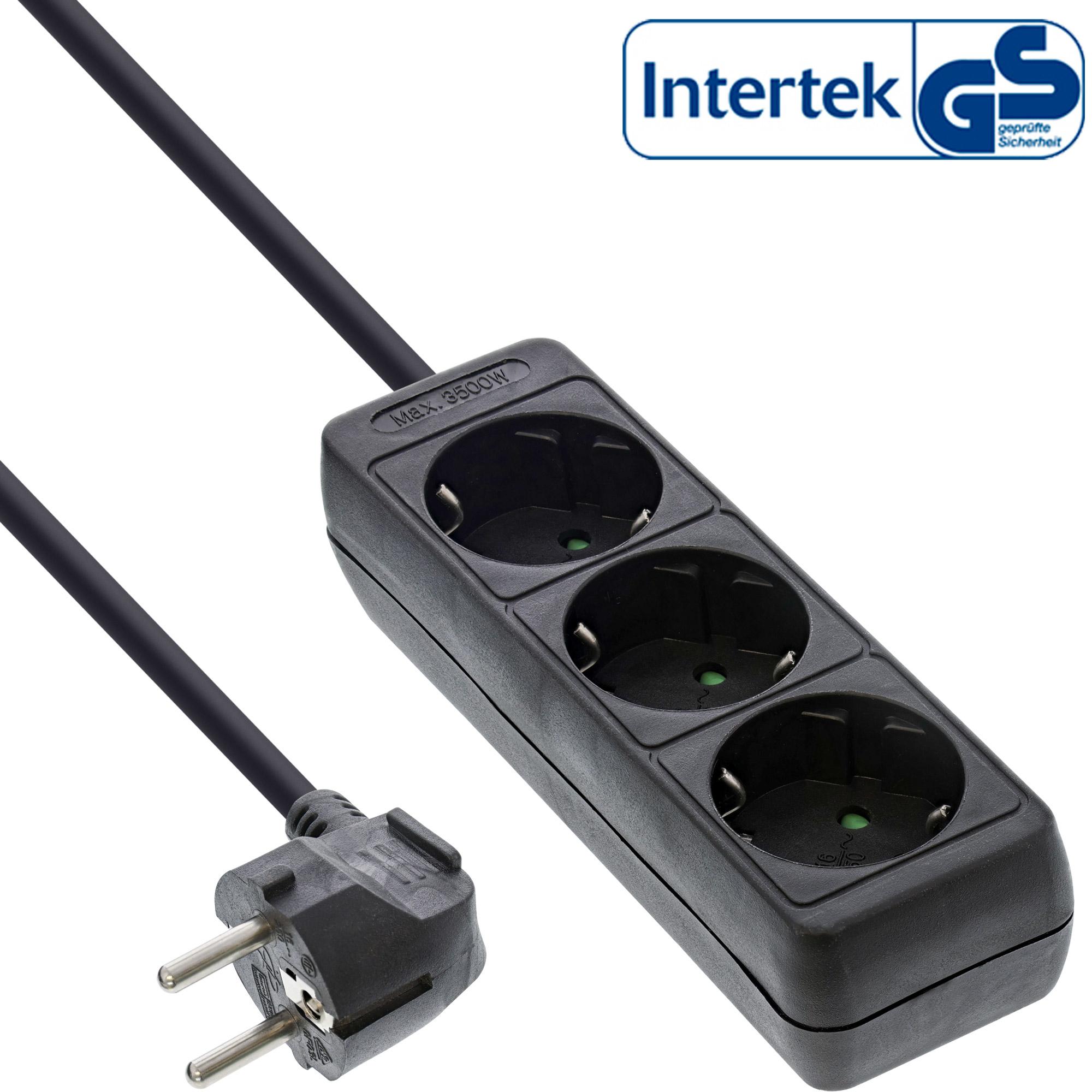 InLine, Steckdosenleiste, Steckdosenleiste (3 x, CEE 7/3, 5 m)