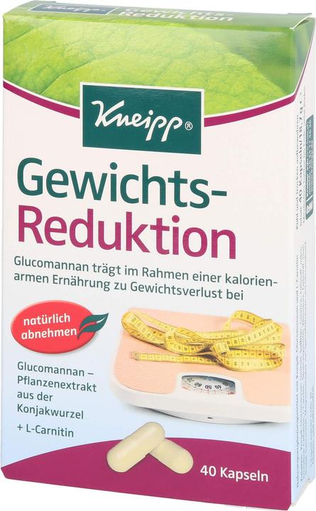 Produktbild Gewichts-Reduktion Kapseln mit Konjak-Glucomannan (40 Stk., Kapseln, 18.70 g)