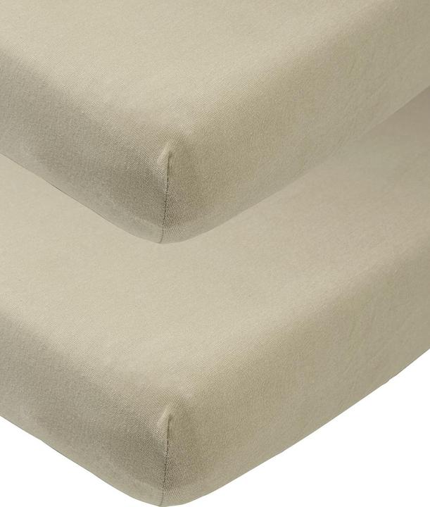 Produktbild Meyco jersey Spannbettlaken 2-pack 60x120 taupe