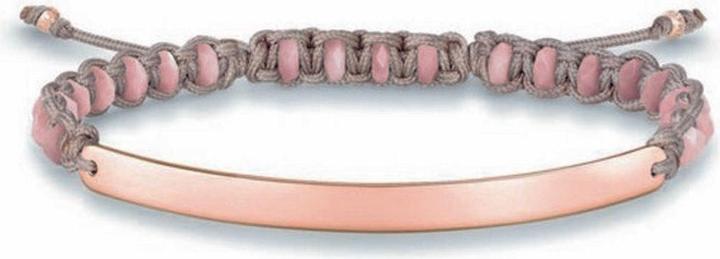 Thomas Sabo Armband Roze (21 cm, Plastic, Zilver)