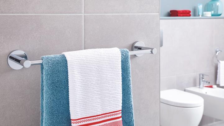Actual product image tesa EXXCELLENT towel rail incl. adhesive solution without drilling