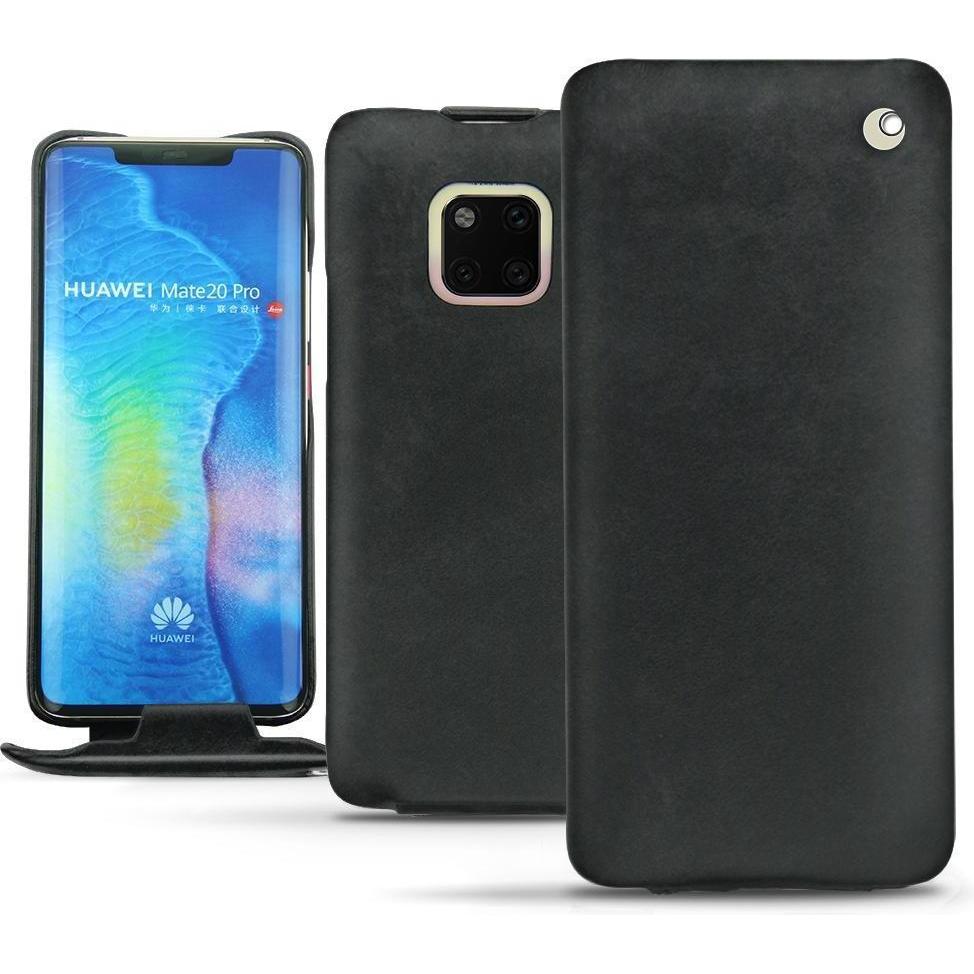 Noreve Lederschutzhülle vertikal (Huawei Mate 20 Pro), Smartphone Hülle, Schwarz