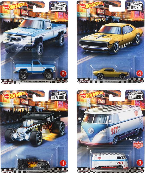 Immagine prodotto Hot Wheels Mattel Premium Car Boulevard Assortito, 1 pezzo